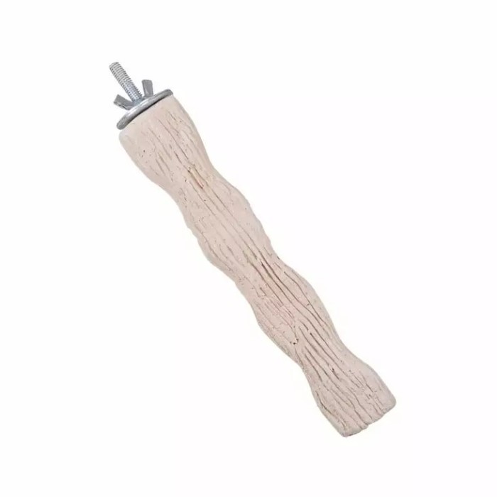 POLEIRO MINERAL EM FORMA DE TRONCO P/PSITACIDEOS 17 CM