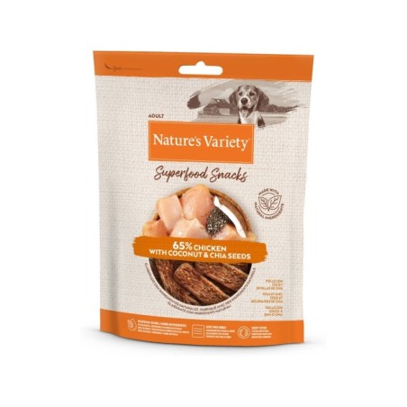 NV DOG SUPERFOOD SNACKS CHICKEN 85G