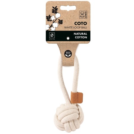 COTO-BOLA COM PEGA EM CORDA DE ALGODAO 6,5X17CM