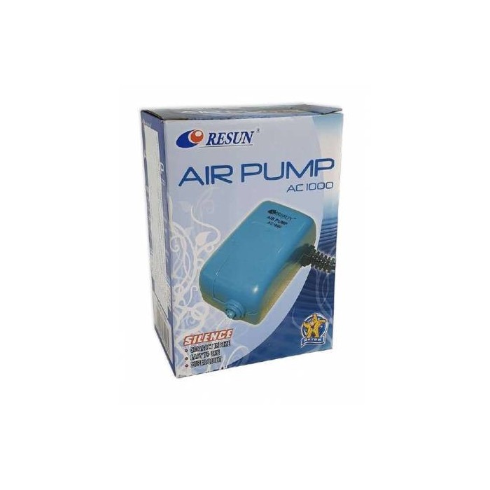 BOMBA DE AR SILENCIOSA "RESUN" DE 1 SAIDA 108L/H (AC-1000)