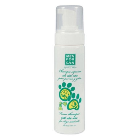 CHAMPO ESPUMA SECA P/ CACHORROS E FEMEAS GESTANTES DE ALOE VERA 200ML