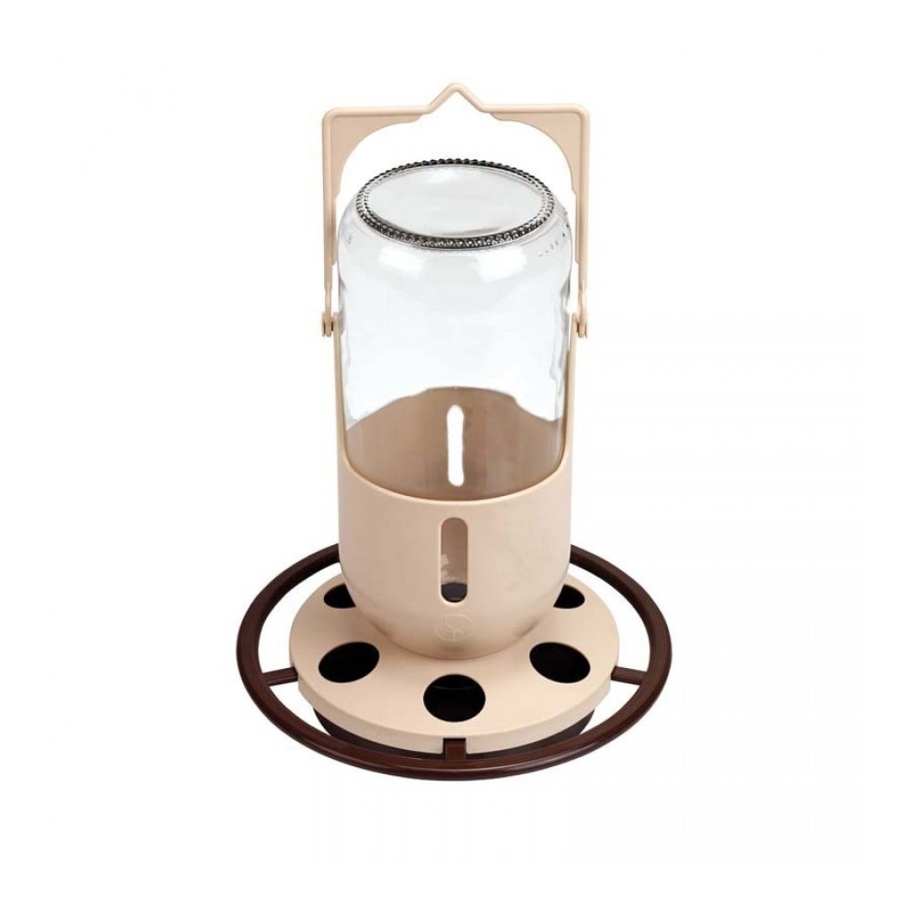 COMEDOURO/BEBEDOURO GARRAFA VIDRO