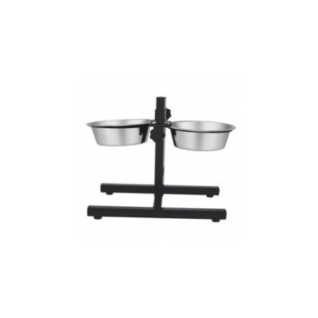 COMEDOURO DUPLO COM SUPORTE REGULAVEL 1,8 L