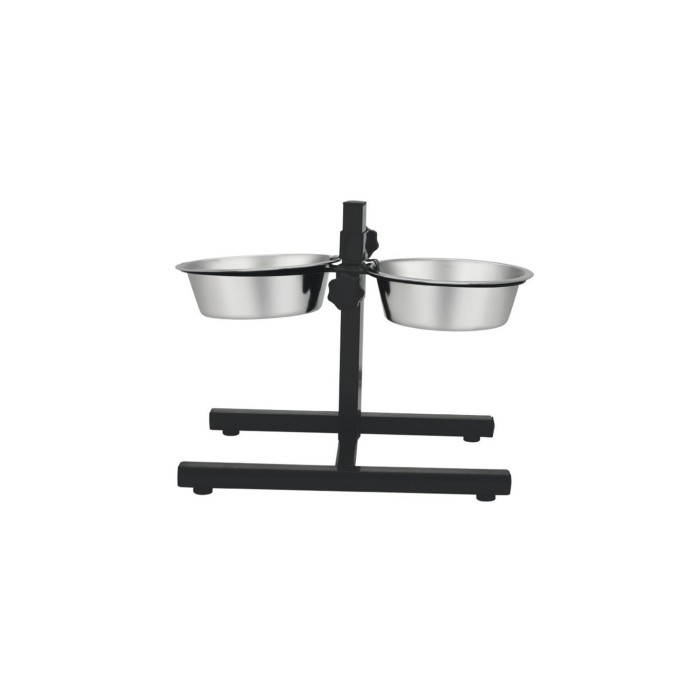 COMEDOURO DUPLO COM SUPORTE REGULAVEL 2,7 L