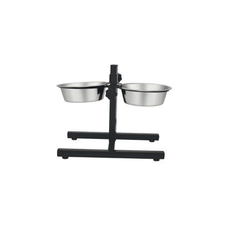 COMEDOURO DUPLO COM SUPORTE REGULAVEL 2,7 L