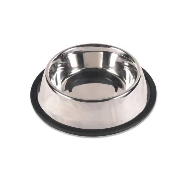 COMEDOURO INOX ANTI-DERRAP C/ IMPRESSAO 22CM/1800ML