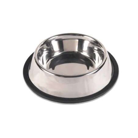 COMEDOURO INOX ANTI-DERRAP C/ IMPRESSAO 22CM/1800ML