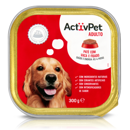 PATE CAO VACA ACTIVPET 300G