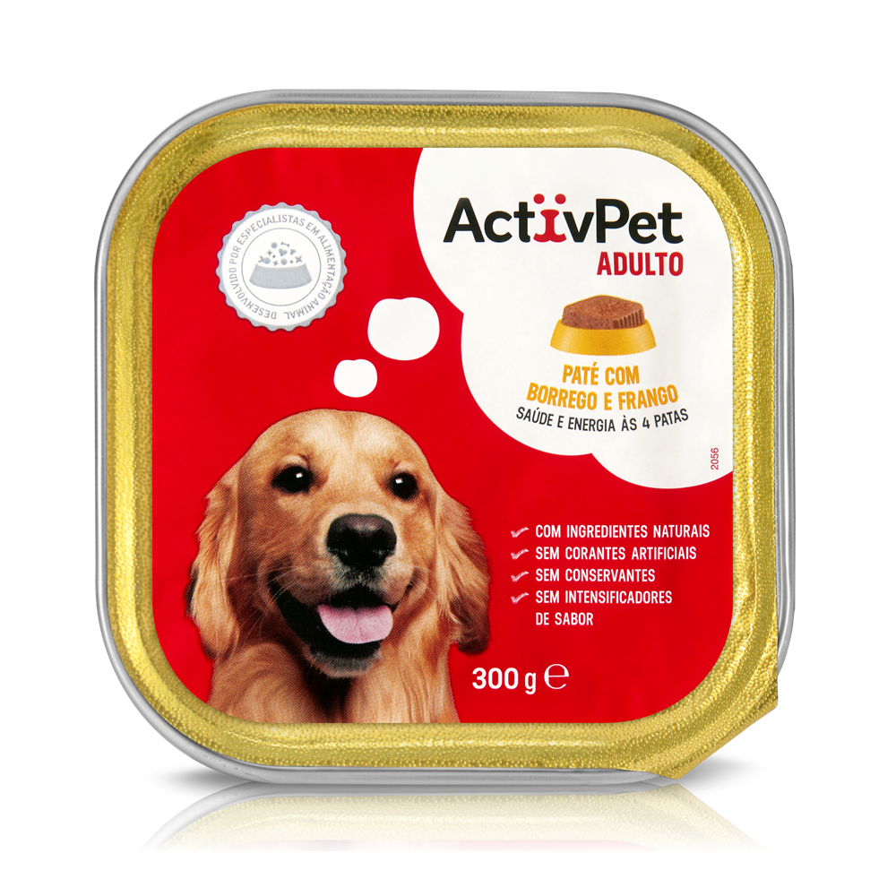 PATE CAO FRANGO ACTIVPET 300G