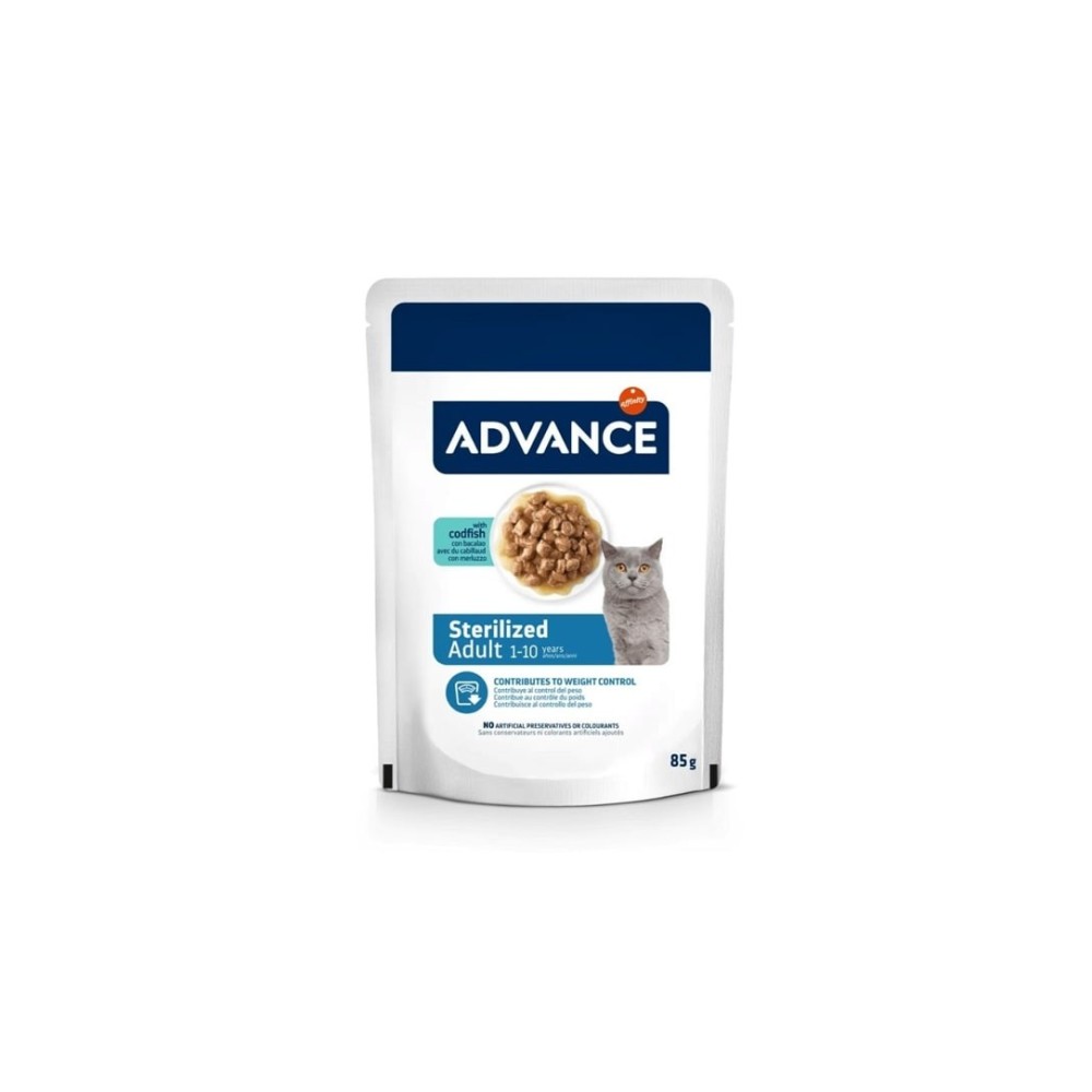 ADV CAT WET STERILIZED CODFISH 85G
