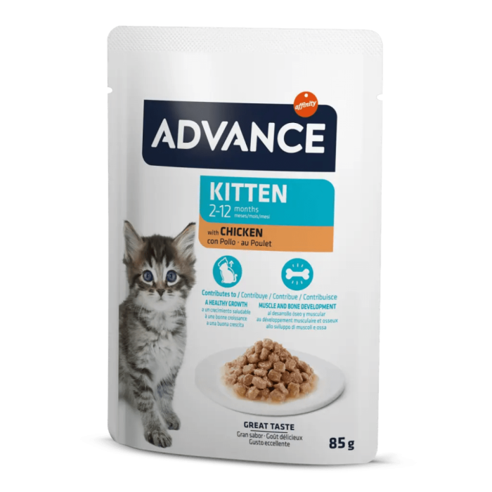 ADV CAT WET KITTEN CHICKEN 85G