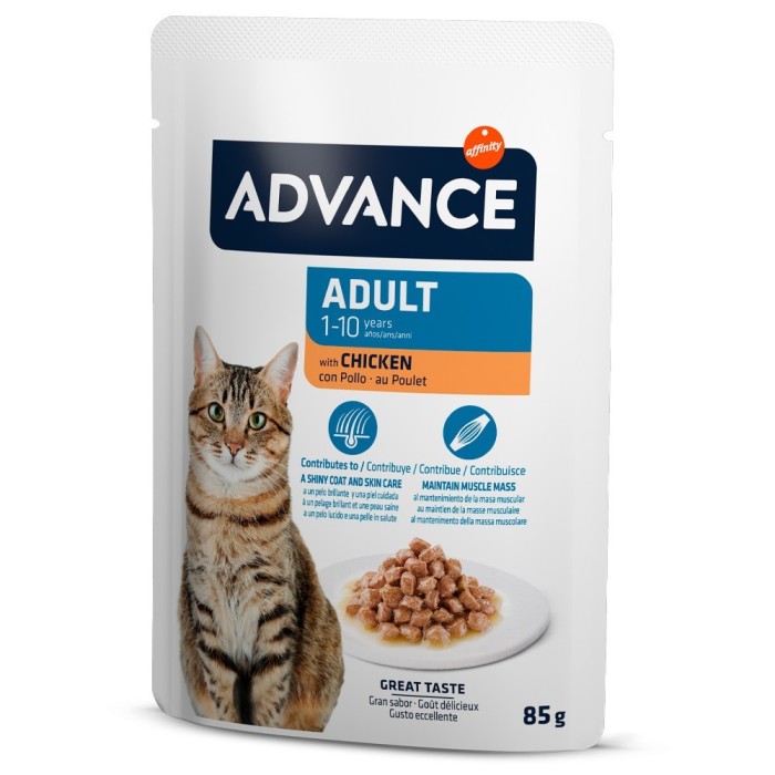 ADV CAT WET ADULT CHICKEN 85G