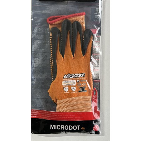 LUVA NYLON SUPER ADERENCIA MICRODOT TAM 10