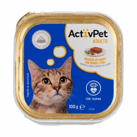 PATE GATO FRANGO ACTIVPET 100G