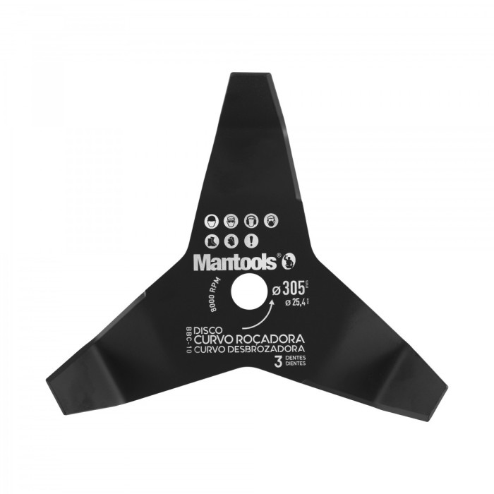 DISCO ROÇADORA 3 DENTES - 305 MM